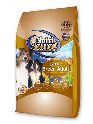 NUTRISOURCE LARGE BREED LAMB RICE 30#